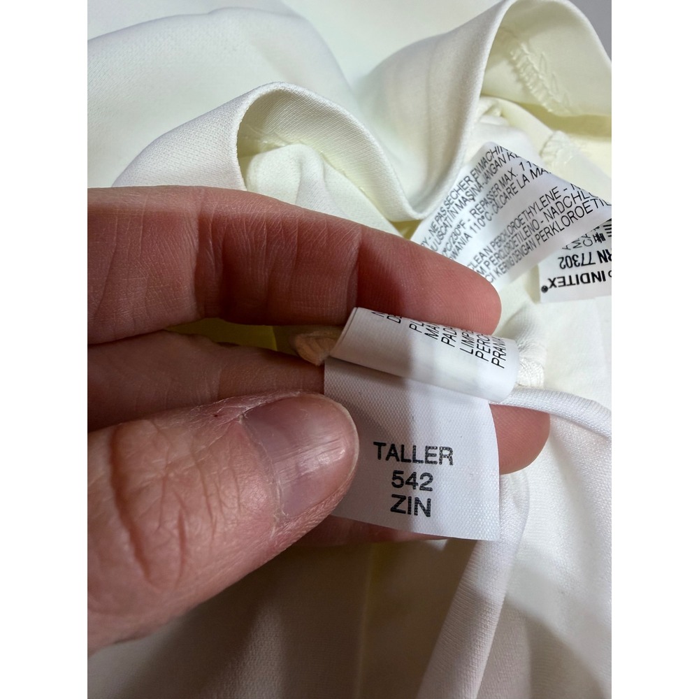 NWT Zara Maxi Dress Womens S Cream Layered High Slit Minimalist Chic - Picture 11 of 13
